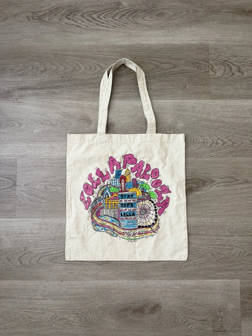 Canvas Tote Bag (Lollapalooza 2025)